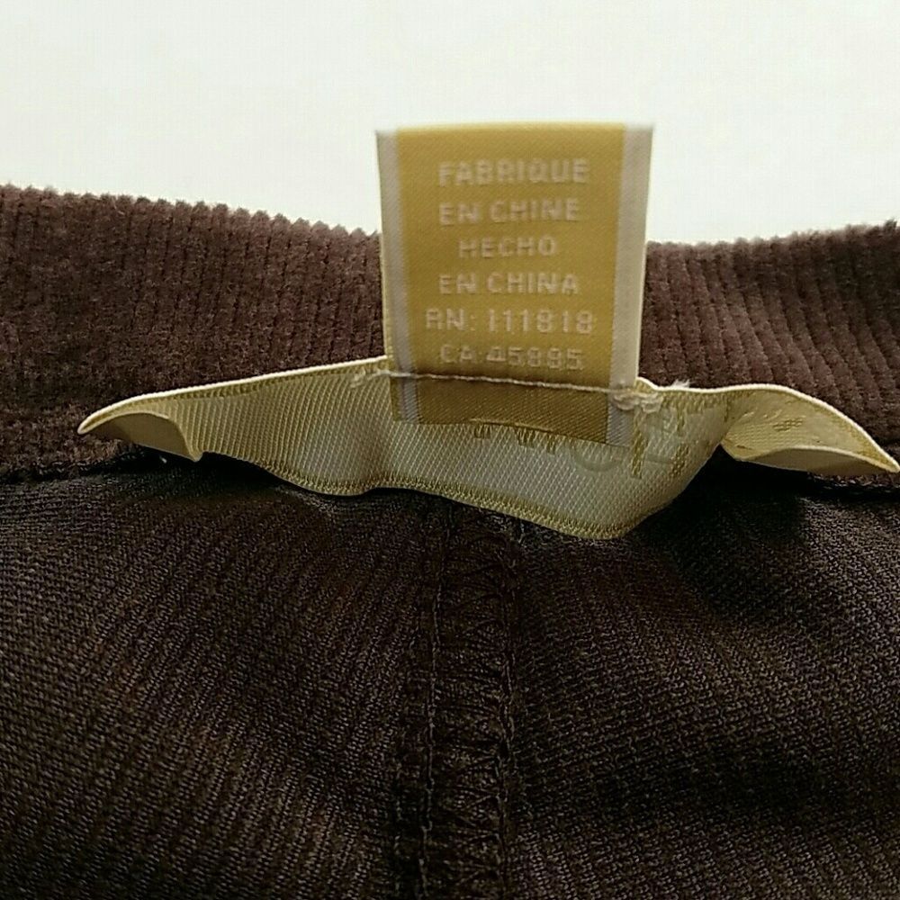 MICHAEL Michael Kors Brown Corduroy Skinny Pants Leggings NWT - Picture 5 of 12